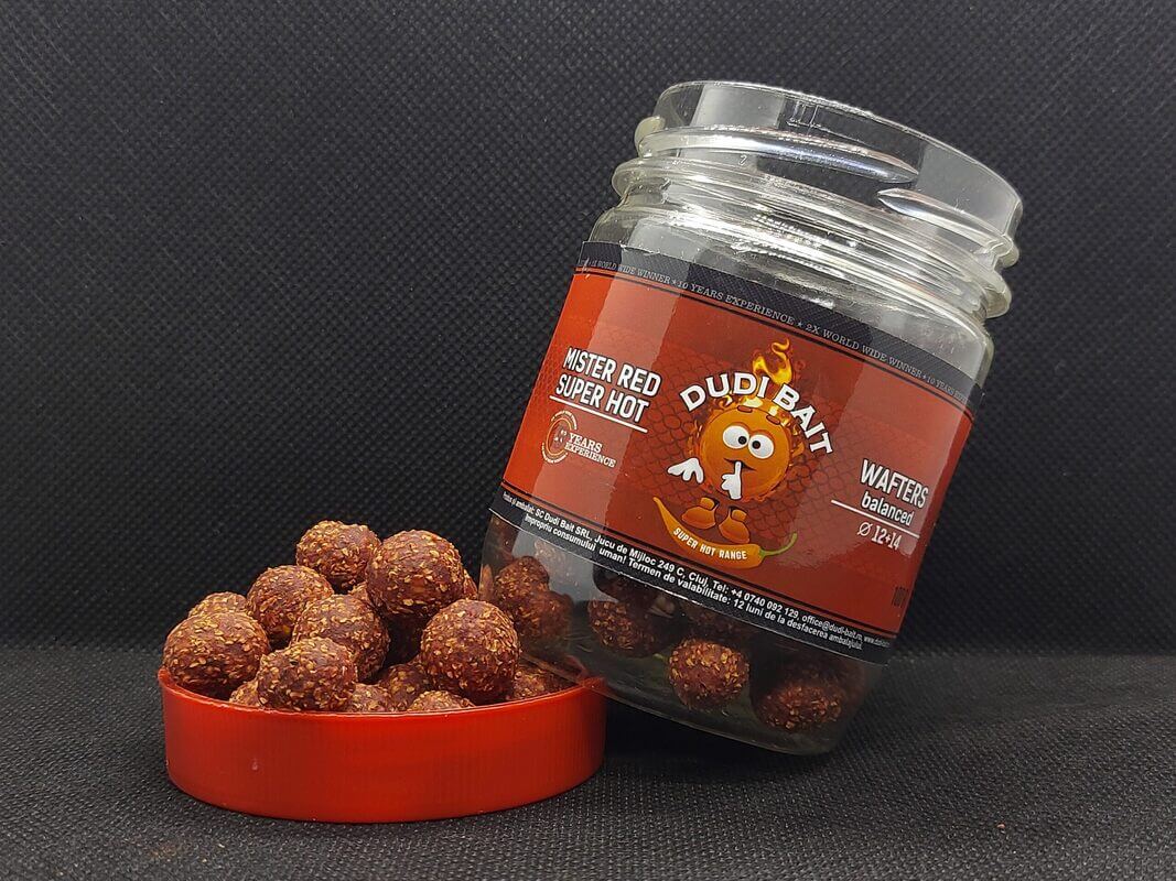 Wafters Dudi Bait Mister Red Super Hot 18+20 mm - Tienda Carpfishing